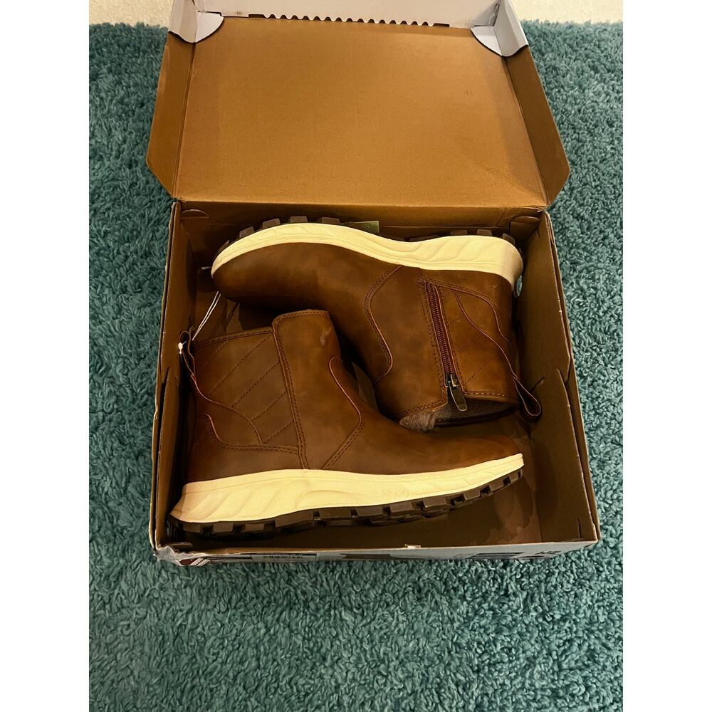 Khombu Women's Size 9 Dusk All-Weather Boots Brown Water Repellant Memory Foam - Picture 5 of 12